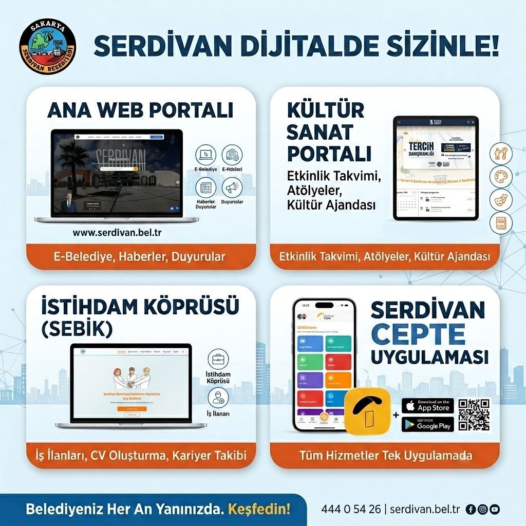 Serdivan'da Dijital Dönüşüm: Teknolojiyle Daha Hızlı, Daha Güçlü Hizmet
